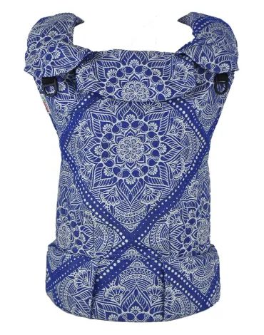 MoniLu UNI nosítko - Mandala Blue + slintáčky