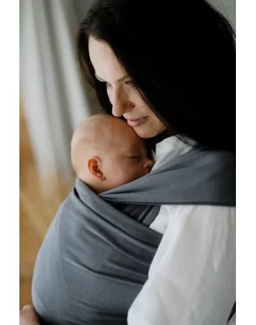 Little Frog elastický šátek na nošení miminek - Lava