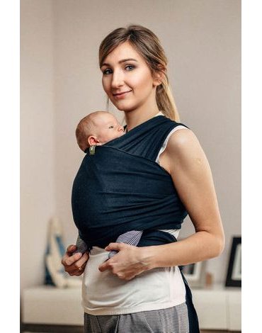 LennyLamb elastický šátek - Black - 5 m