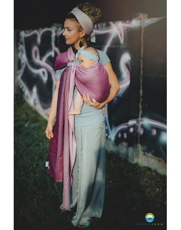 LITTLE FROG RING SLING - PEONY CUBE - M