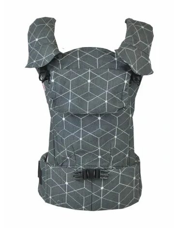 MoniLu UNI START nosítko - Cubes Black