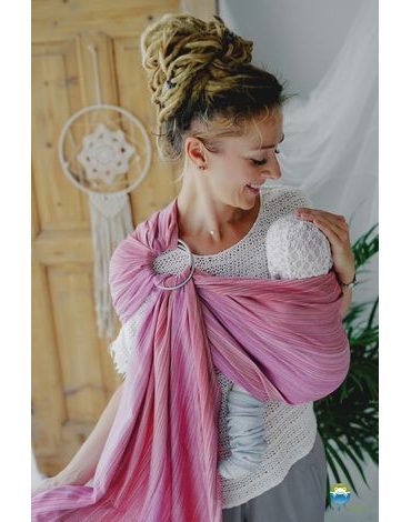 Little Frog ring sling - Bamboo Ruby - size M (2,1m)