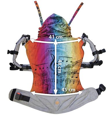 LennyGo nosítko Toddler rozměry