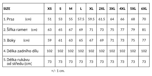 velikostní tabulka lennylamb asymetrická mikina