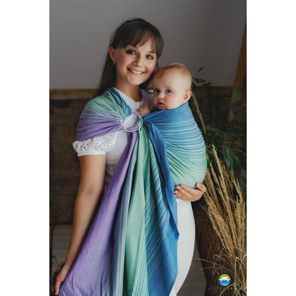 LITTLE FROG RING SLING - BAMBOO SODALITE - S (1,7 M) - LITTLE FROG /BELOVED SLINGS RING SLING{% if zbozi.kategorie.adresa_nazvy[0] != zbozi.kategorie.nazev %} - ŠÁTKY{% endif %}