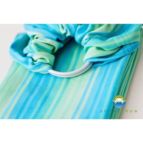 LITTLE FROG RING SLING - AVENTURINE - M 2M - LITTLE FROG /BELOVED SLINGS RING SLING{% if zbozi.kategorie.adresa_nazvy[0] != zbozi.kategorie.nazev %} - ŠÁTKY{% endif %}