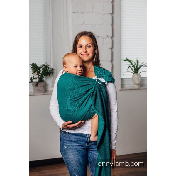 LENNY LAMB BASIC LINE RING SLING - EMERALD - STANDARD 1.8M - LENNYLAMB RING SLING{% if zbozi.kategorie.adresa_nazvy[0] != zbozi.kategorie.nazev %} - ŠÁTKY{% endif %}