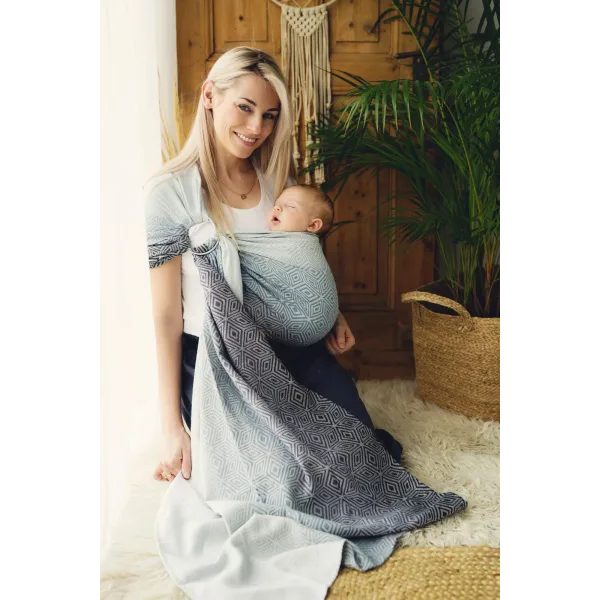LITTLE FROG RING SLING TENCEL ROCKY CUBE - M (2 M) - LITTLE FROG /BELOVED SLINGS RING SLING{% if zbozi.kategorie.adresa_nazvy[0] != zbozi.kategorie.nazev %} - ŠÁTKY{% endif %}