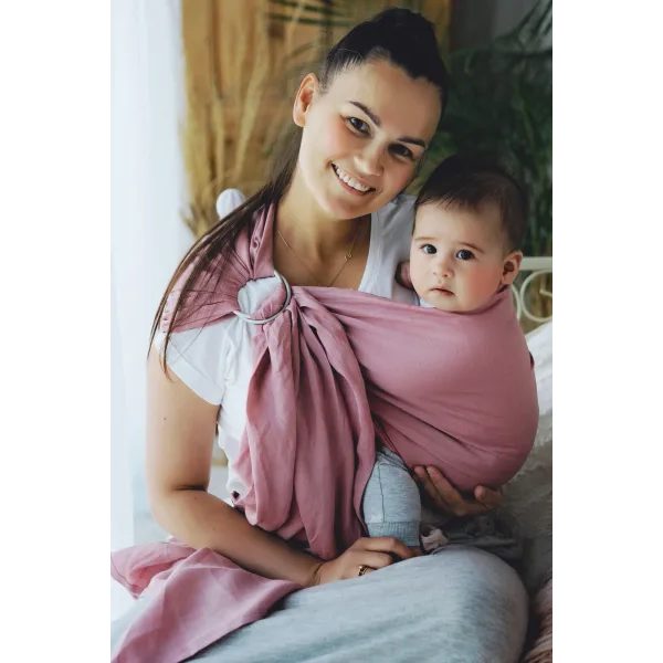 LITTLE FROG RING SLING PURE LINEN - HUTT LAGOON - M (2 M) - LITTLE FROG /BELOVED SLINGS RING SLING{% if zbozi.kategorie.adresa_nazvy[0] != zbozi.kategorie.nazev %} - ŠÁTKY{% endif %}