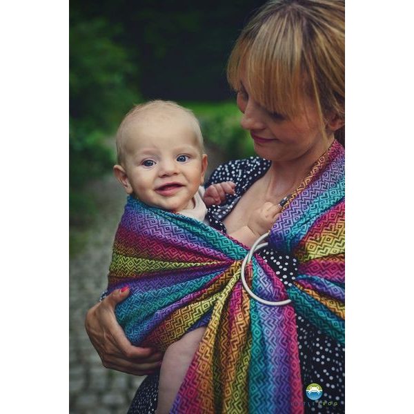 LITTLE FROG RING SLING - IN LOVE - S (1,7 M) - LITTLE FROG /BELOVED SLINGS RING SLING{% if zbozi.kategorie.adresa_nazvy[0] != zbozi.kategorie.nazev %} - ŠÁTKY{% endif %}