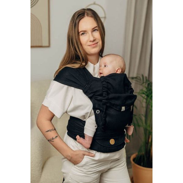 LENNYHYBRID NOSÍTKO STANDARD - BASIC LINE LITTLE HERRINGBONE BLACK EBONY - LENNYHYBRID{% if zbozi.kategorie.adresa_nazvy[0] != zbozi.kategorie.nazev %} - NOSÍTKA{% endif %}