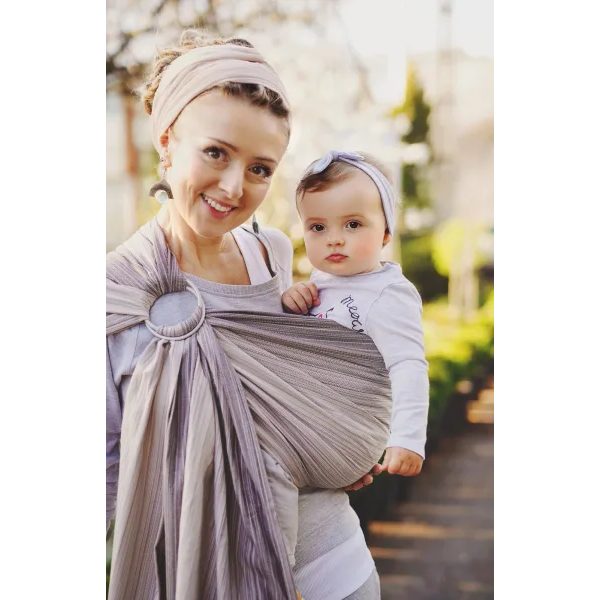 LITTLE FROG RING SLING BAMBOO QUARTZ - M (2M) - LITTLE FROG /BELOVED SLINGS RING SLING{% if zbozi.kategorie.adresa_nazvy[0] != zbozi.kategorie.nazev %} - ŠÁTKY{% endif %}