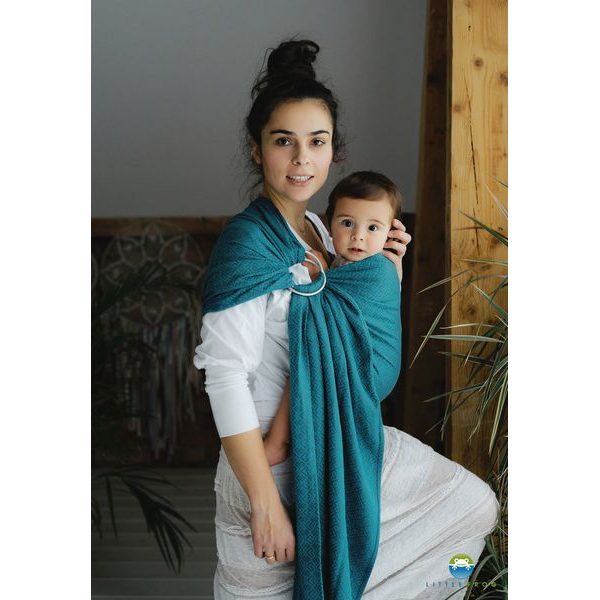 LITTLE FROG RING SLING - TOPAZ ADORE - S (1,7 M) - LITTLE FROG /BELOVED SLINGS RING SLING{% if zbozi.kategorie.adresa_nazvy[0] != zbozi.kategorie.nazev %} - ŠÁTKY{% endif %}