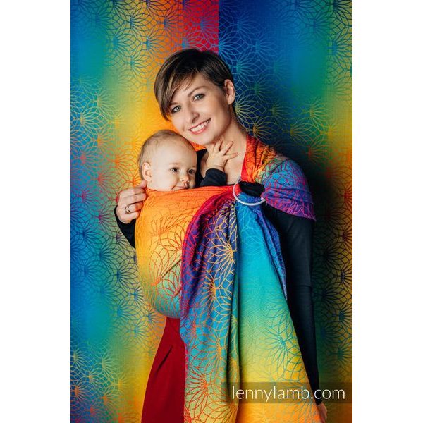 LENNYLAMB RING SLING - RAINBOW LOTUS - STANDARD 1,8 M - LENNYLAMB RING SLING{% if zbozi.kategorie.adresa_nazvy[0] != zbozi.kategorie.nazev %} - ŠÁTKY{% endif %}