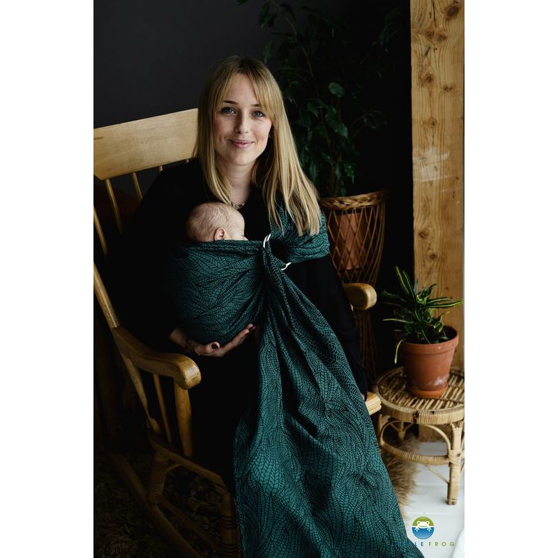 LITTLE FROG RING SLING - OCEAN WILDNESS - M (2,1 M) - LITTLE FROG /BELOVED SLINGS RING SLING - ŠÁTKY