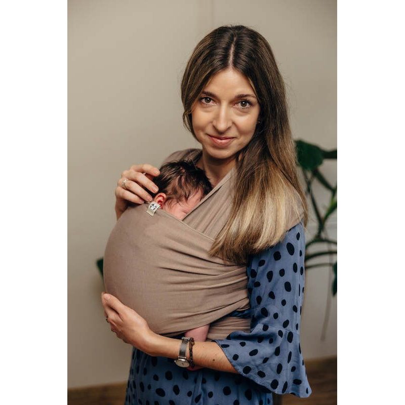 LENNYLAMB ELASTICKÝ ŠÁTEK - MOCHA - 5M - LENNYLAMB - ŠÁTKY