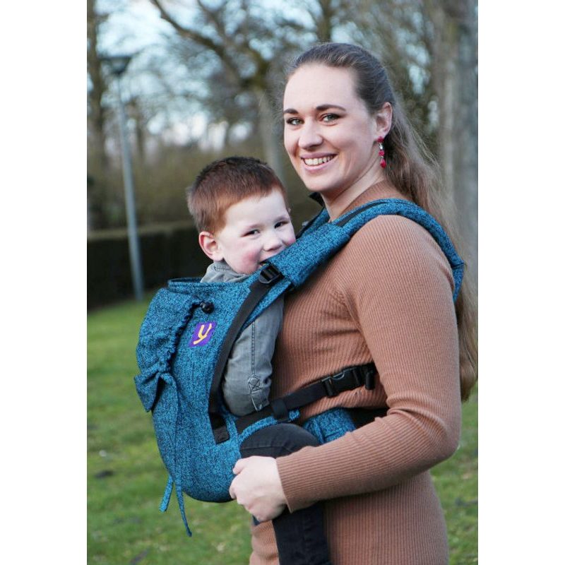 YARO HUG NOSÍTKO JEANS BLUE BLACK + SLINTÁČKY - YARO HUG - NOSÍTKA