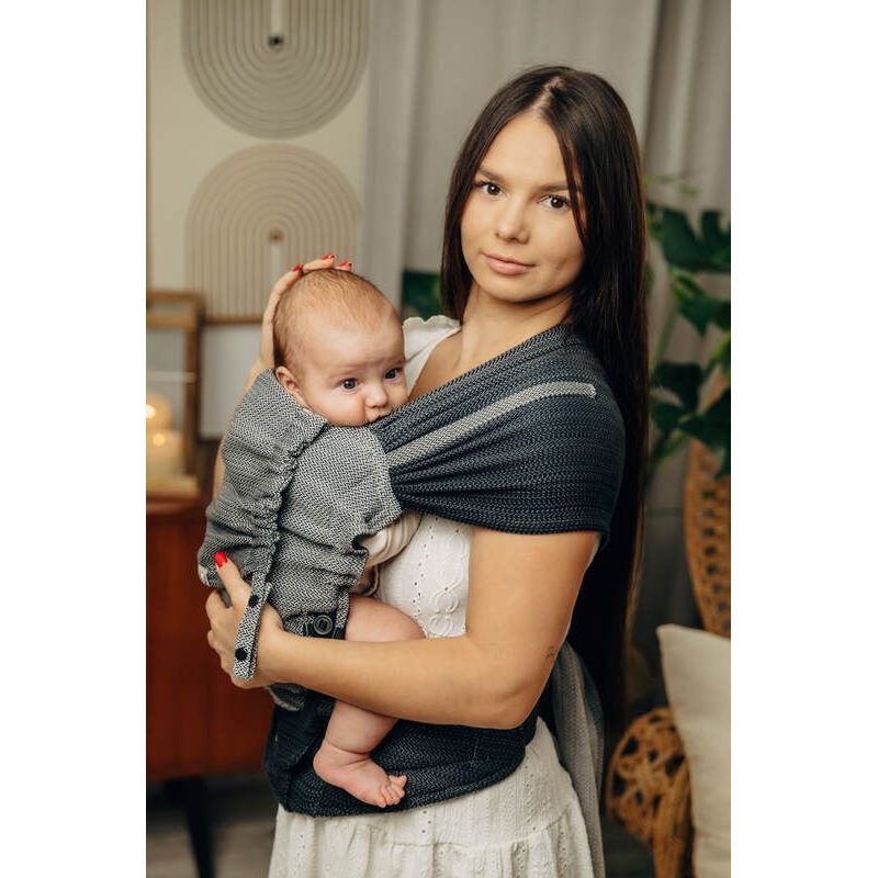 LENNYHYBRID NOSÍTKO STANDARD - LITTLE HERRINGBONE OMBRE GREY - LENNYHYBRID - NOSÍTKA