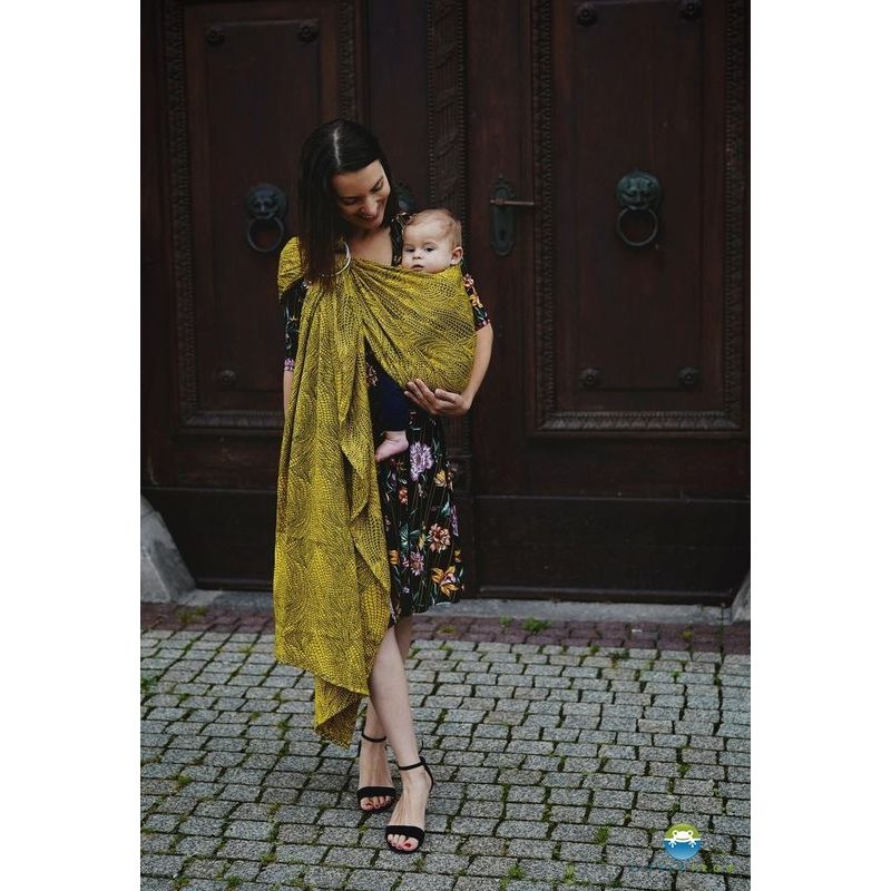LITTLE FROG RING SLING - LEMON WILDNESS - S - LITTLE FROG /BELOVED SLINGS RING SLING - ŠÁTKY