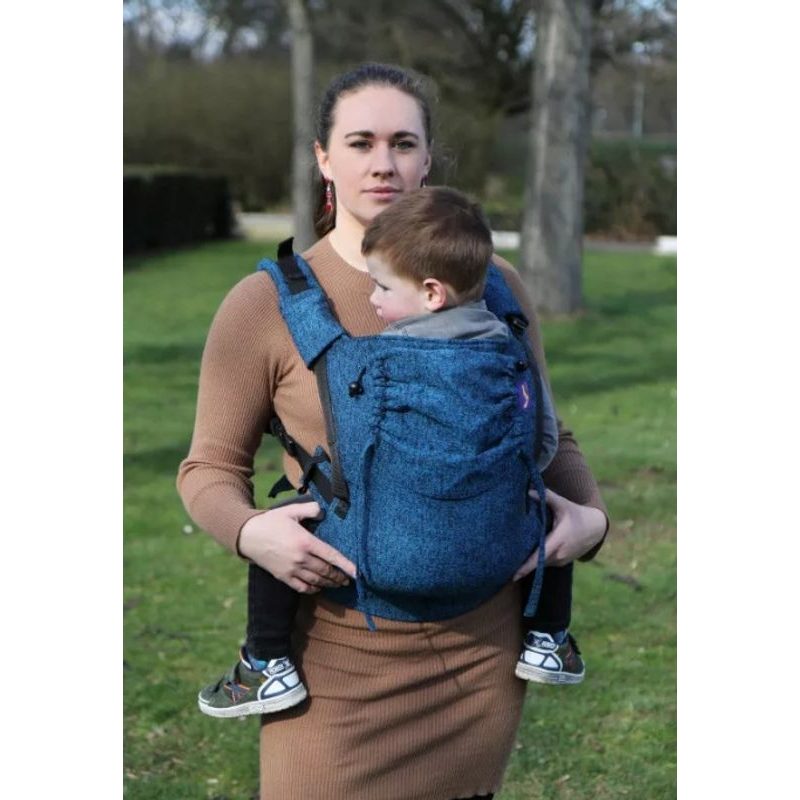 YARO HUG NOSÍTKO JEANS BLUE BLACK + SLINTÁČKY - YARO HUG - NOSÍTKA