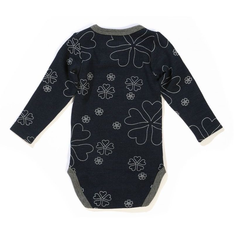 PAPFAR BODY VLNA/BAVLNA VZOR TEMNĚ MODRÉ - PAPFAR VLNA - OBLEČENÍ PRO DĚTI