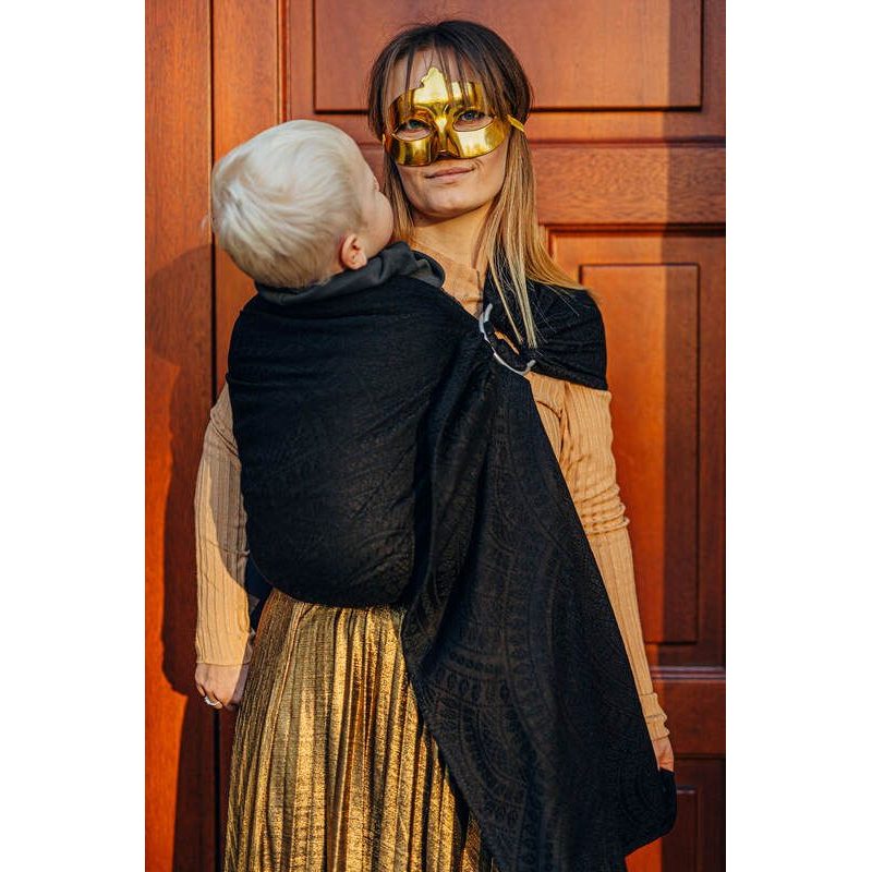 LENNY LAMB RING SLING - PITCH BLACK (MERINO) - STANDARD 1,8 M - LENNYLAMB RING SLING - ŠÁTKY