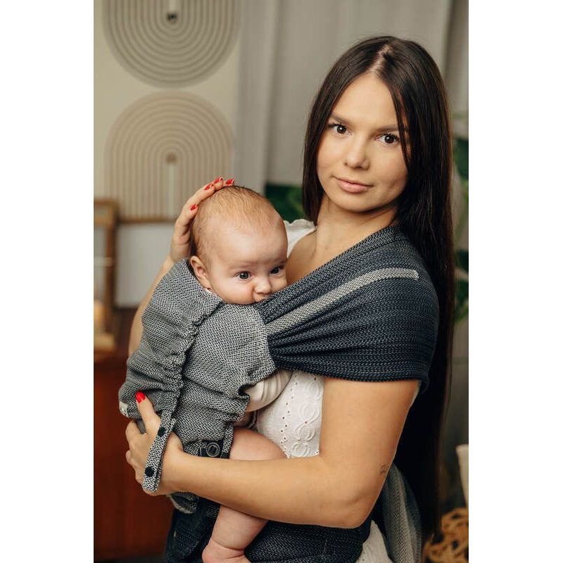 LENNYHYBRID NOSÍTKO STANDARD - LITTLE HERRINGBONE OMBRE GREY - LENNYHYBRID - NOSÍTKA