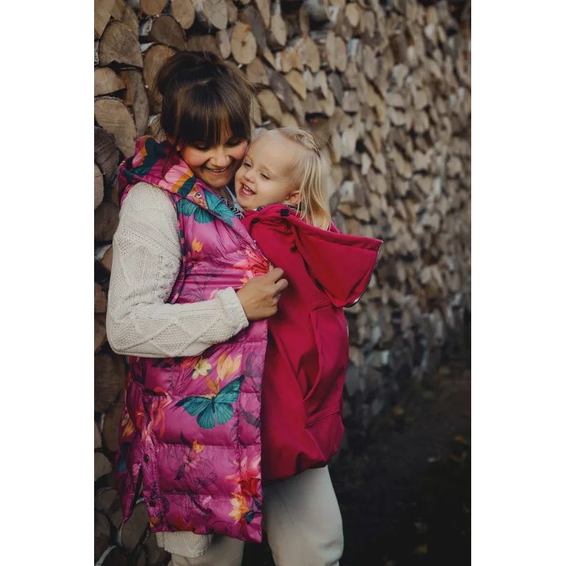 LITTLE FROG SOFTSHELLOVÁ ZATEPLOVACÍ KAPSA - MAGENTA - KAPSY LITTLE FROG - NOSÍCÍ OBLEČENÍ