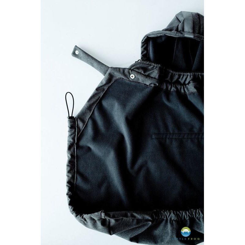 LITTLE FROG SOFTSHELLOVÁ KAPSA  - BLACK - KAPSY LITTLE FROG - NOSÍCÍ OBLEČENÍ