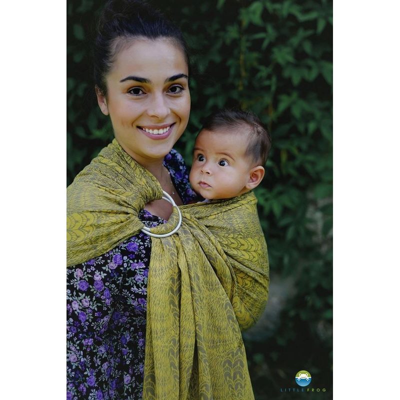 LITTLE FROG RING SLING - GOLDEN BOHO - S (1,7 M) - LITTLE FROG /BELOVED SLINGS RING SLING - ŠÁTKY