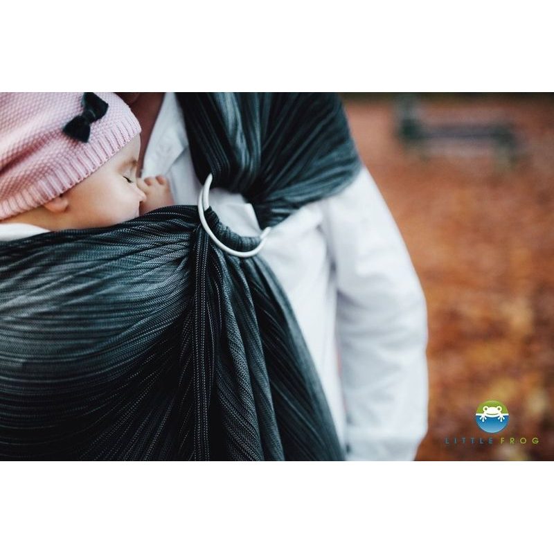 RING SLING LITTLE FROG - HEMATIT - SIZE M - LITTLE FROG /BELOVED SLINGS RING SLING - ŠÁTKY