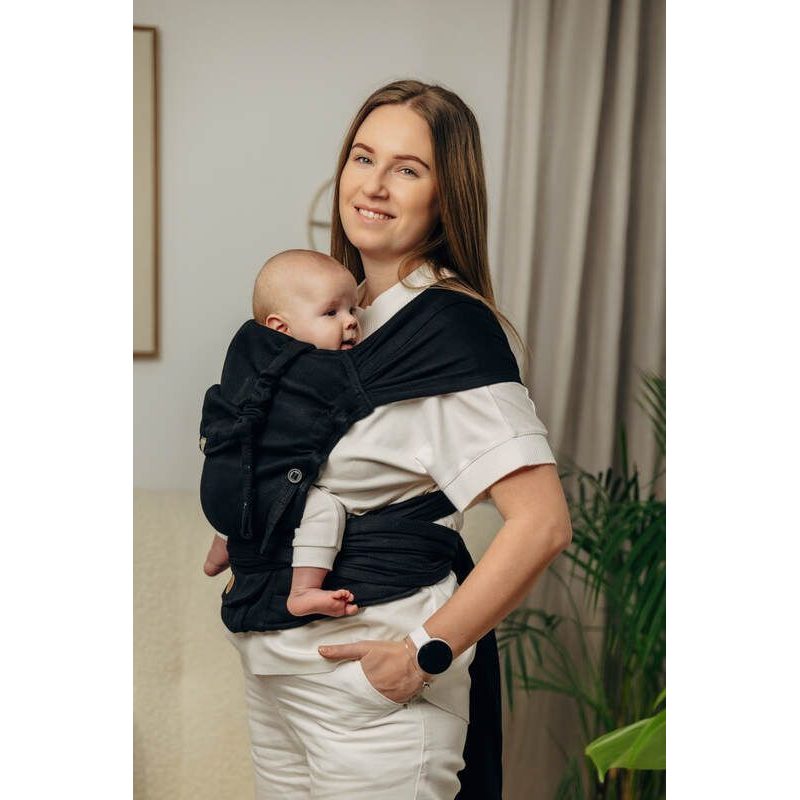 LENNYHYBRID NOSÍTKO STANDARD - BASIC LINE LITTLE HERRINGBONE BLACK EBONY - LENNYHYBRID - NOSÍTKA