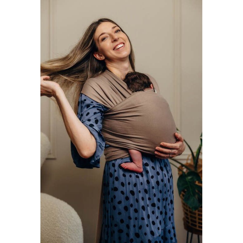 LENNYLAMB ELASTICKÝ ŠÁTEK - MOCHA - 5M - LENNYLAMB - ŠÁTKY