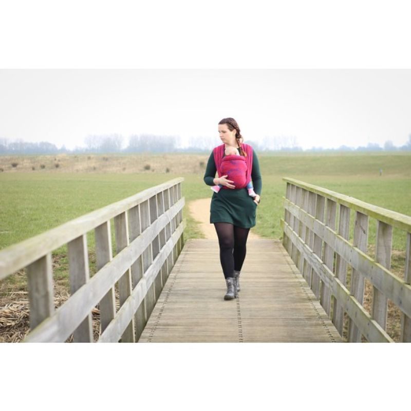 YARO CHRYS CONTRA PURPLE RED MODAL - YARO SLINGS - ŠÁTKY