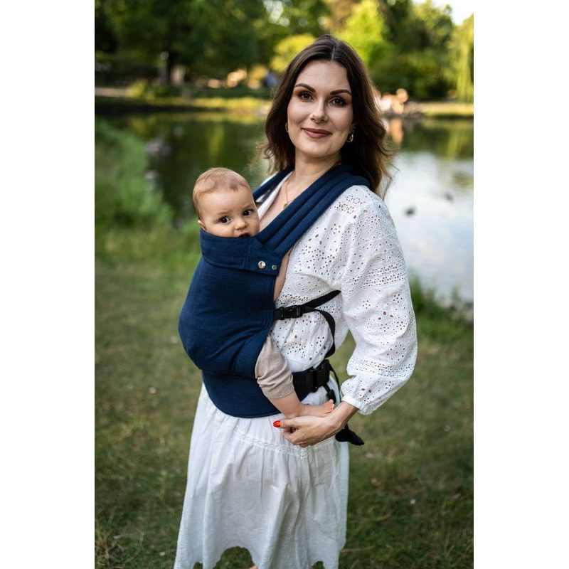 QUSY NOSÍTKO STANDARD 2.0 - LINEN NAVY - STANDARD - VEL. 62 - 2 ROKY - NOSÍTKA