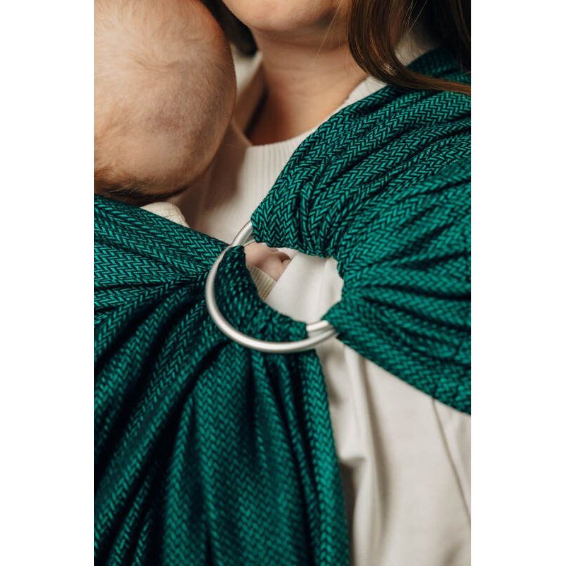 LENNY LAMB BASIC LINE RING SLING - EMERALD - STANDARD 1.8M - LENNYLAMB RING SLING - ŠÁTKY