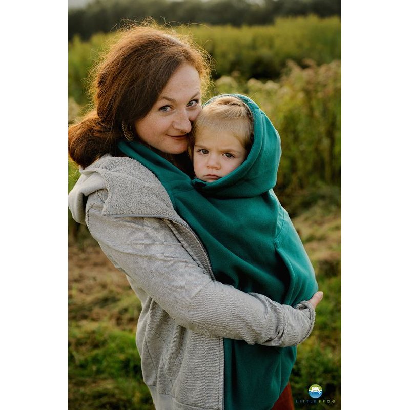 KAPSA COSY FROG FLEECE - TEAL - KAPSY LITTLE FROG - NOSÍCÍ OBLEČENÍ