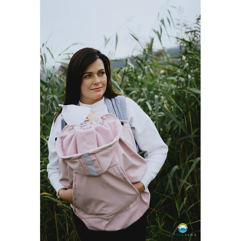 LITTLE FROG SOFTSHELLOVÁ KAPSA - PINK - KAPSY LITTLE FROG - NOSÍCÍ OBLEČENÍ