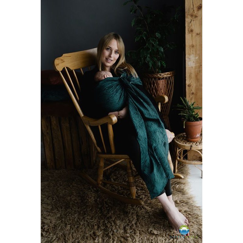 LITTLE FROG RING SLING - OCEAN WILDNESS - M (2,1 M) - LITTLE FROG /BELOVED SLINGS RING SLING - ŠÁTKY