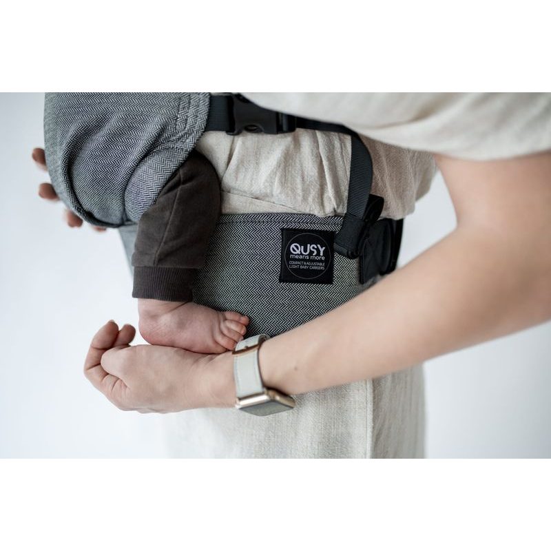 NOSÍTKO QUSY MINI 2.0 - SILVER DUST S BAMBUSEM - MINI - VEL. 56 - 1 ROK - NOSÍTKA