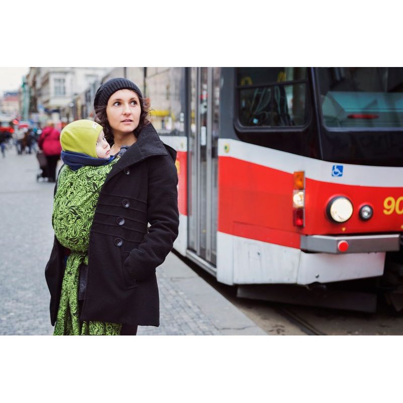 LENIRE FLORA BLACK/LIME GREEN LE - LENIRE - ŠÁTKY