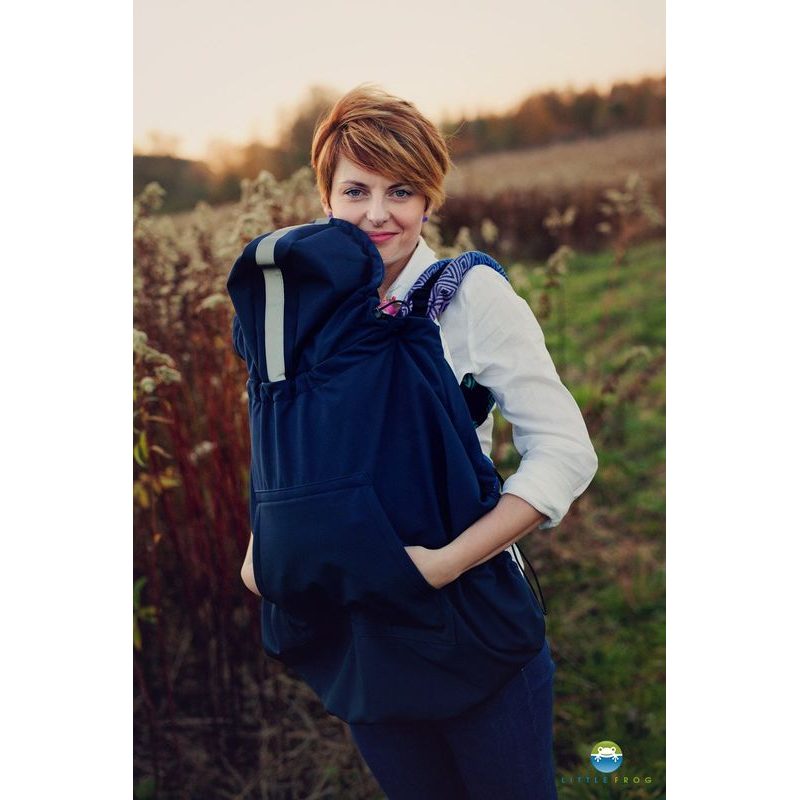 LITTLE FROG SOFTSHELLOVÁ KAPSA - NAVY - KAPSY LITTLE FROG - NOSÍCÍ OBLEČENÍ