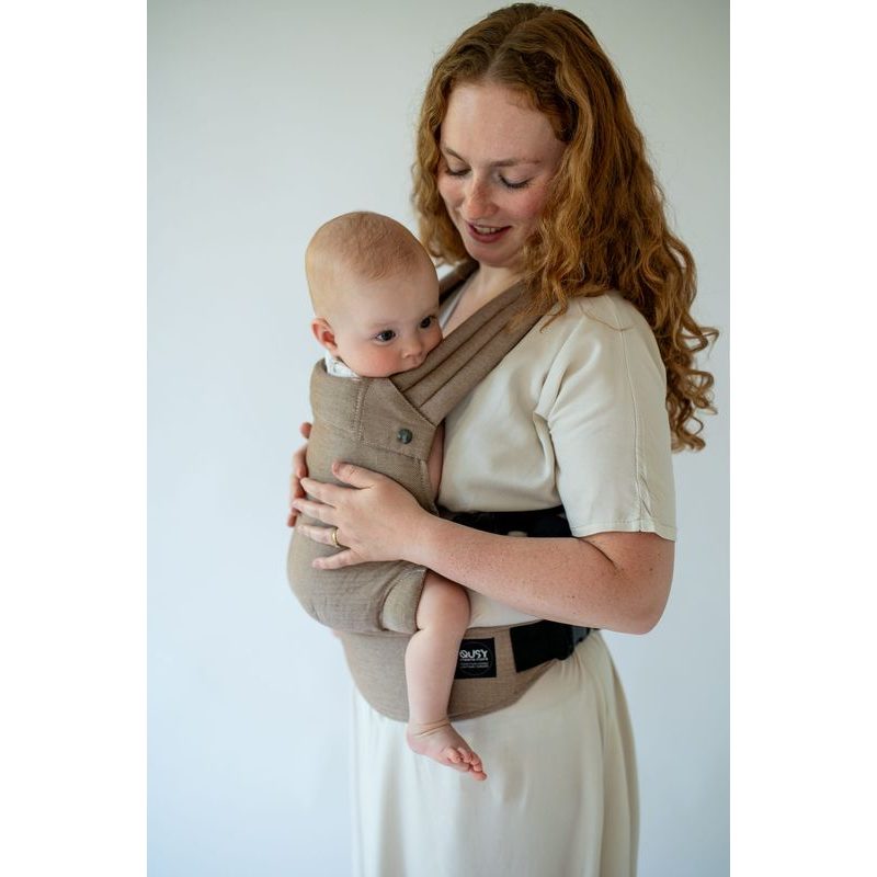 NOSÍTKO QUSY MINI 2.0 - WALNUT TWILL S BAMBUSEM - MINI - VEL. 56 - 1 ROK - NOSÍTKA