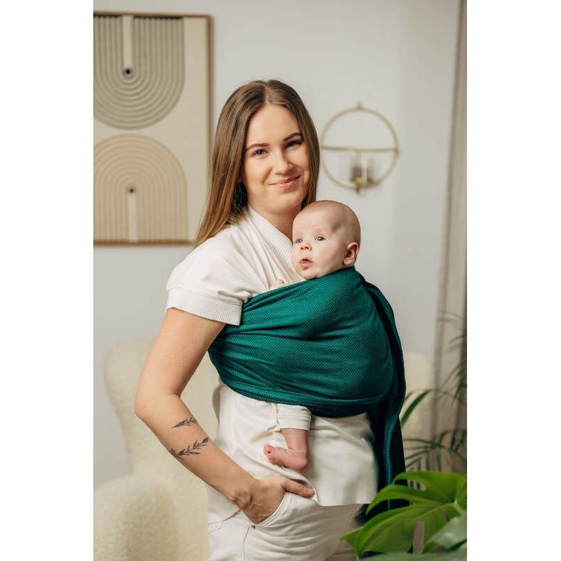 LENNY LAMB BASIC LINE RING SLING - EMERALD - STANDARD 1.8M - LENNYLAMB RING SLING - ŠÁTKY