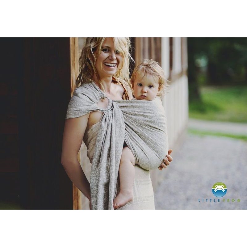 LITTLE FROG RING SLING - NATURAL WILDNESS - M - LITTLE FROG /BELOVED SLINGS RING SLING - ŠÁTKY
