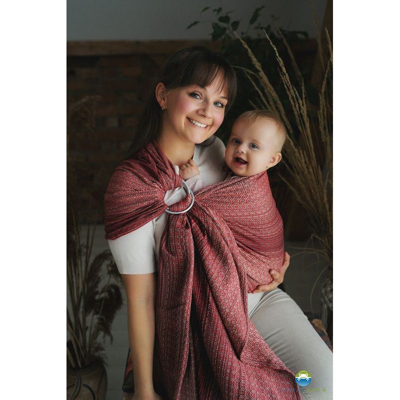 LITTLE FROG RING SLING - LOVELY PASSION - S (1,7 M) - LITTLE FROG /BELOVED SLINGS RING SLING - ŠÁTKY