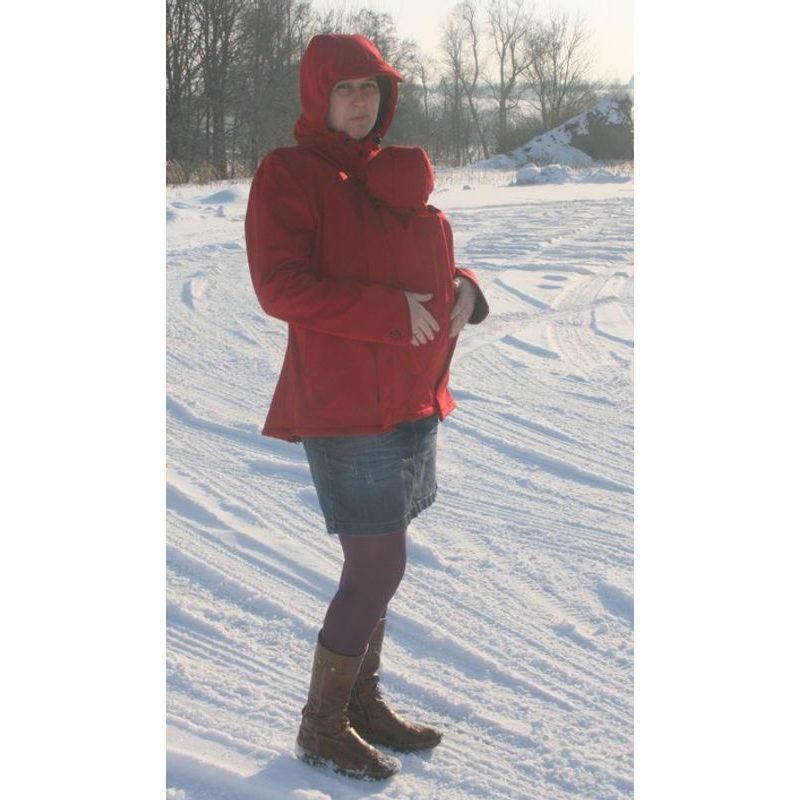 MAMALILA SOFTSHELLOVÁ NOSÍCÍ BUNDA CERVENÁ M - SOFTSHELLOVÉ BUNDY - NOSÍCÍ OBLEČENÍ