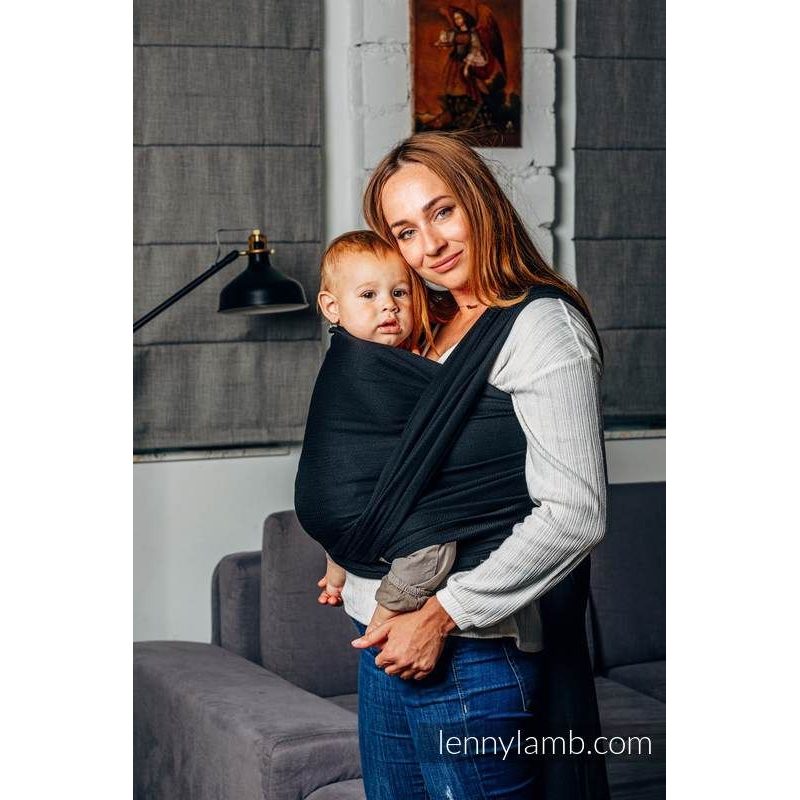 LENNYLAMB BASIC LINE - LITTLE HERRINGBONE BLACK EBONY - LENNYLAMB - ŠÁTKY