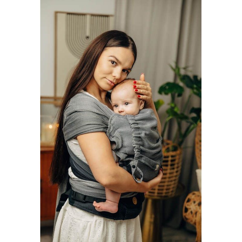 LENNYHYBRID NOSÍTKO STANDARD - LITTLE HERRINGBONE OMBRE GREY - LENNYHYBRID - NOSÍTKA