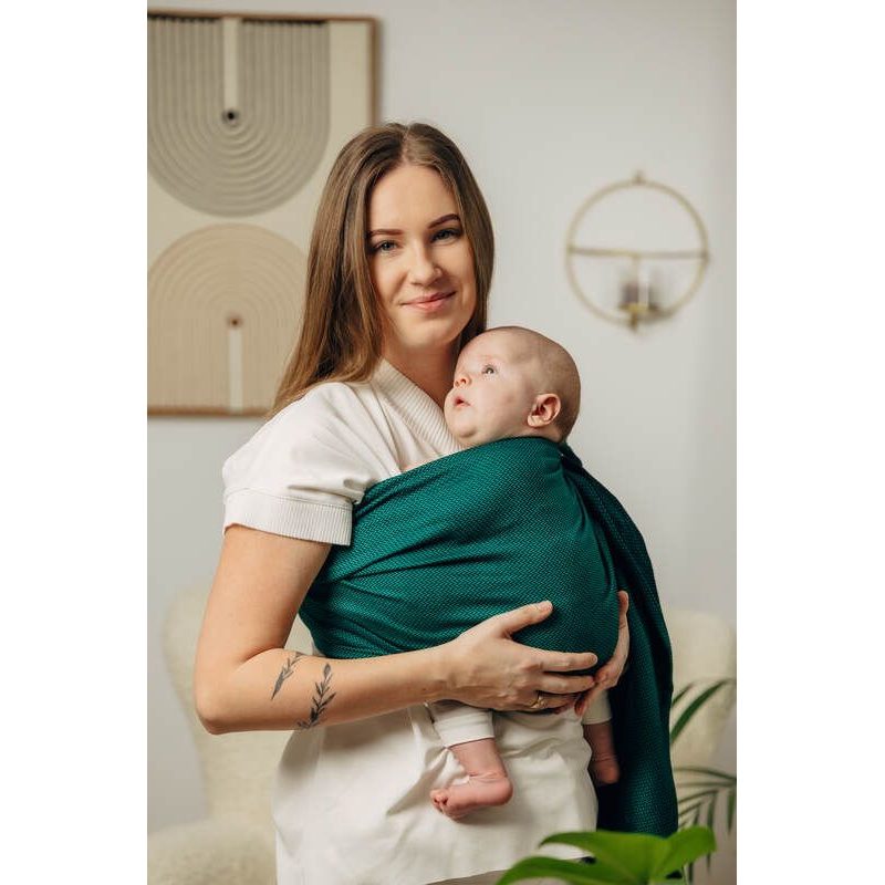LENNY LAMB BASIC LINE RING SLING - EMERALD - STANDARD 1.8M - LENNYLAMB RING SLING - ŠÁTKY